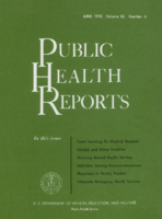 Public Health Reports  v 85  no 6  cover