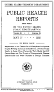 Public Health Reports  v 50 no 20  cover