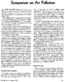 Symposium on air pollution