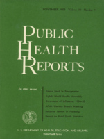 Public Health Reports  v 70 no 11  cover