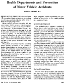 Health departments and prevention of motor vehicle accidents
