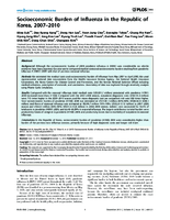 Socioeconomic Burden of Influenza in the Republic of Korea 20072010