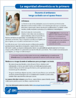 Durante el embarazo tenga cuidado con el queso fresco