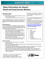 NIOSH Fact Sheet Ebola Information for Airport Retail and Food Service Workers 2024