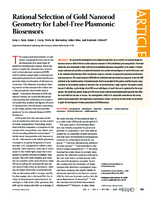 Rational Selection of Gold Nanorod Geometry for LabelFree Plasmonic Biosensors