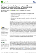 Developing the Social Ecology of Occupational Zoonoses Instrument A Comprehensive Tool for Measuring Social and Behavioral Factors in Agricultural Settings
