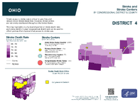 OH Congressional District 04 Stroke and Stroke Centers Map 118th Congress
