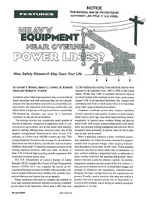 Heavy Equipment Near Overhead Power Lines New Safety Research May Save Your Life