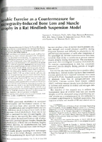 Aerobic Exercise as a Countermeasure for MicrogravityInduced Bone Loss and Muscle Atrophy in a Rat Hindlimb Suspension Model