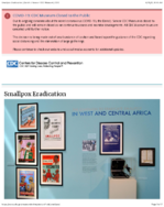 Story of CDC  Smallpox eradication