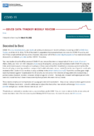 COVID Data Tracker Weekly Review Interpretive Summary for March 18 2022