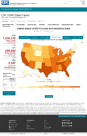 United States COVID19 Cases and Deaths by State Reported to the CDC Since January 22 2020 US COVID19 Deaths Reported to the CDC in the Last 7 Days by StateTerritory Oct 6 2020