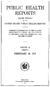 Public Health Reports  v 32 no 7  cover