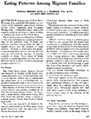 Eating patterns among migrant families