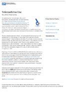 Household Pulse Survey Telemedicine Use