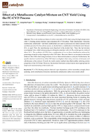 Effect of a Metallocene Catalyst Mixture on CNT Yield Using the FCCVD Process