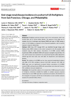 EndStage Renal Disease Incidence in a Cohort of US Firefighters from San Francisco Chicago and Philadelphia