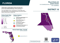 FL Congressional District 18 Stroke and Stroke Centers Map 119th Congress