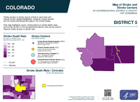 CO Congressional District 05 Stroke and Stroke Centers Map 119th Congress