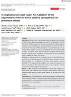 A Longitudinal PrePost Study An Evaluation of the Department of the Air Force Bundled Occupational Fall Prevention Efforts