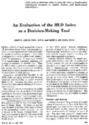 An evaluation of the HLD index as a decisionmaking tool