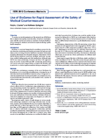 Use of BioSense for Rapid Assessment of the Safety of Medical Countermeasures