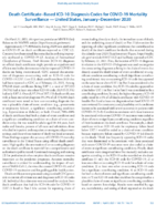 Death CertificateBased ICD10 Diagnosis Codes for COVID19 Mortality Surveillance  United States JanuaryDecember 2020