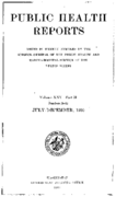 Public Health Reports  volume XXV part II numbers 2652 JulyDecember 1910  Index