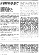 The HIV antibody test why gay and bisexual men want or do not want to know their results