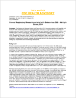 Severe respiratory illness associated with enterovirus D68  multiple states 2014