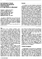 An Outbreak Of Acute Infectious Nonbacterial Gastroenteritis In A High School In Maryland