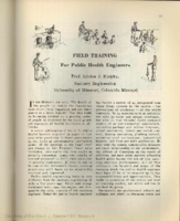 Field training for public health engineers