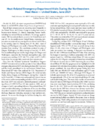 HeatRelated Emergency Department Visits During the Northwestern Heat Wave  United States June 2021