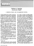 Partners in teaching community healtha medical school and an elementary school