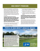Profile of High Obesity Areas in Indiana