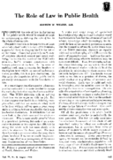 The role of law in public health