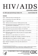 HIVAIDS Surveillance US AIDS cases reported through October 1991