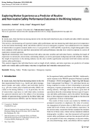 Exploring Worker Experience as a Predictor of Routine and NonRoutine Safety Performance Outcomes in the Mining Industry