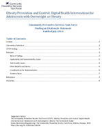 Obesity Prevention and Control Digital Health Interventions for Adolescents with Overweight or Obesity