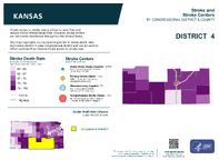 KS Congressional District 04 Stroke and Stroke Centers Map 118th Congress