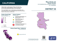 CA Congressional District 29 Stroke and Stroke Centers Map 119th Congress