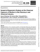 Impact of ergonomic posture on the chemical exposure of workers in the petroleum and chemical industry