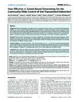 How Effective Is SchoolBased Deworming for the CommunityWide Control of SoilTransmitted Helminths