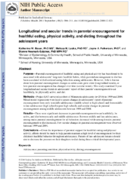 Longitudinal and secular trends in parental encouragement for healthful eating physical activity and dieting throughout the adolescent years