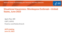 Situational awareness  Monkeypox outbreakUnited States June 2022