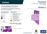 KS Congressional District 03 Stroke and Stroke Centers Map 119th Congress