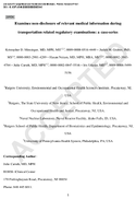 Examinee NonDisclosure of Relevant Medical Information During Transportation Related Regulatory Examinations A CaseSeries