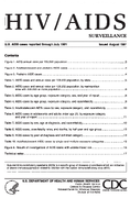 HIVAIDS Surveillance US AIDS cases reported through July 1991