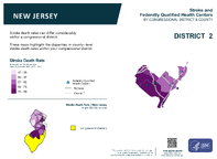 NJ Congressional District 02 Stroke and Federally Qualified Health Centers Map 118th Congress