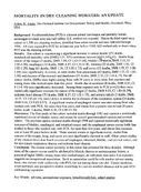 Mortality in DryCleaning Workers An Update